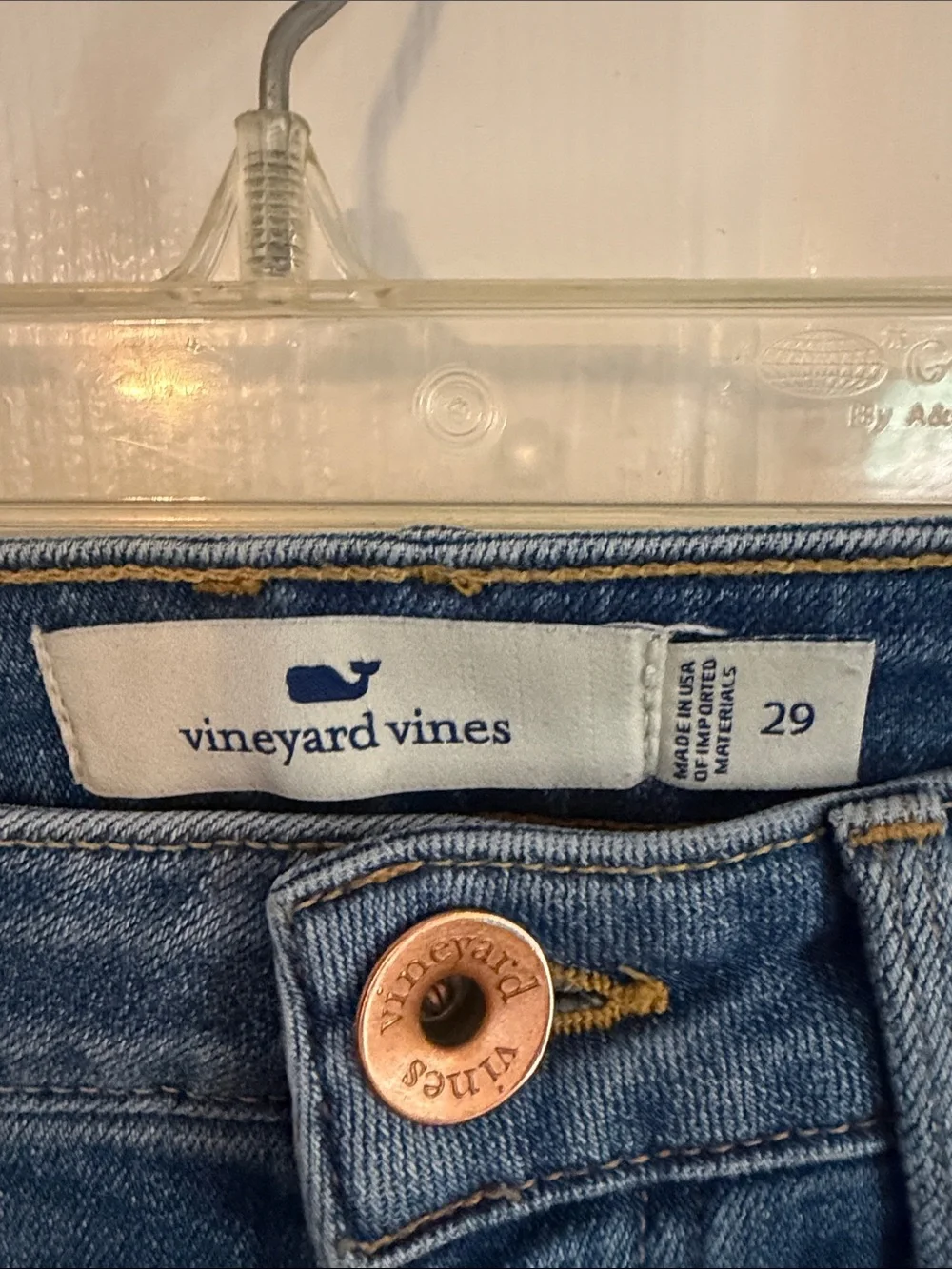 Vineyard Vines High Rise Skinny Blue Jeans Women's Size 29 Medium Wash